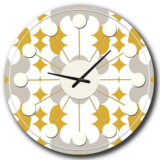 Designart 'Retro Abstract Design Xiii Mid-Century Modern Wall Clock